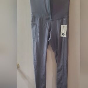 OTOS Ladies Gray High Waisted Training Workout Leggings. NWT. Sz M